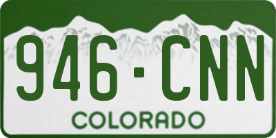 CO license plate 946CNN