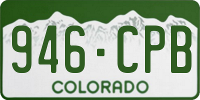 CO license plate 946CPB