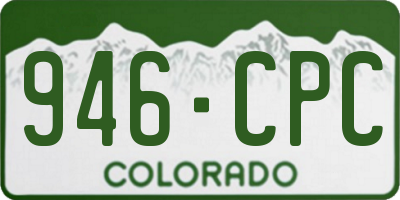 CO license plate 946CPC