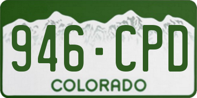 CO license plate 946CPD