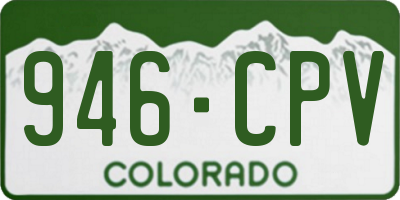CO license plate 946CPV