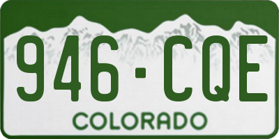 CO license plate 946CQE