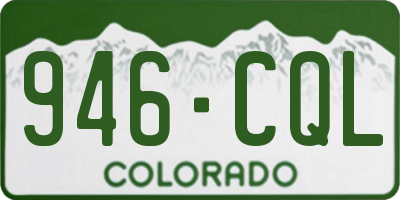 CO license plate 946CQL