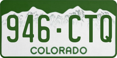 CO license plate 946CTQ
