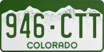 CO license plate 946CTT
