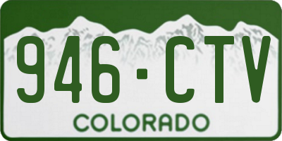 CO license plate 946CTV