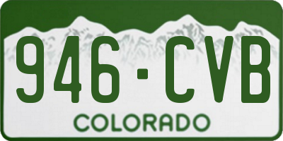CO license plate 946CVB