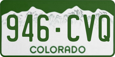 CO license plate 946CVQ