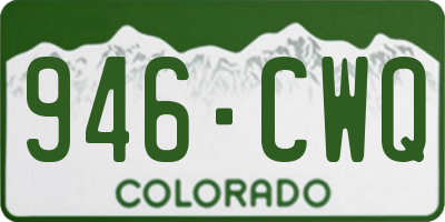CO license plate 946CWQ