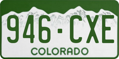 CO license plate 946CXE