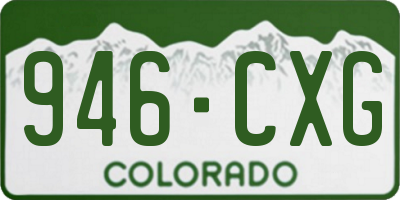 CO license plate 946CXG