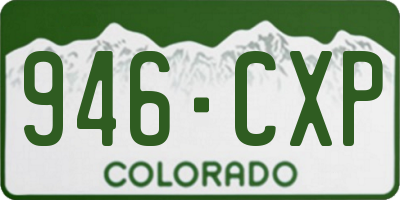 CO license plate 946CXP