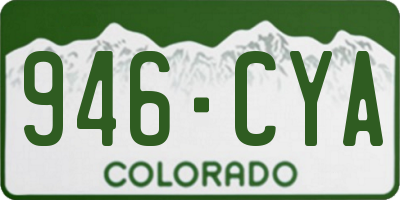 CO license plate 946CYA