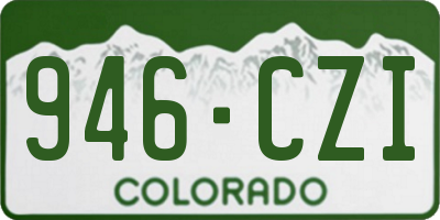 CO license plate 946CZI
