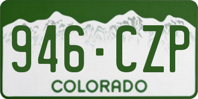 CO license plate 946CZP