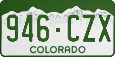 CO license plate 946CZX