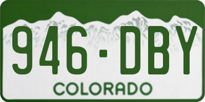 CO license plate 946DBY