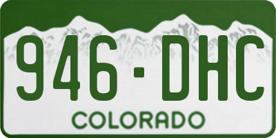 CO license plate 946DHC