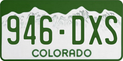 CO license plate 946DXS