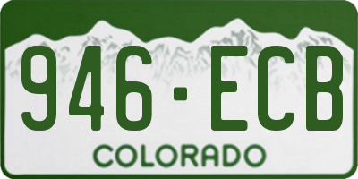 CO license plate 946ECB