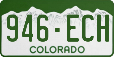 CO license plate 946ECH
