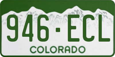 CO license plate 946ECL