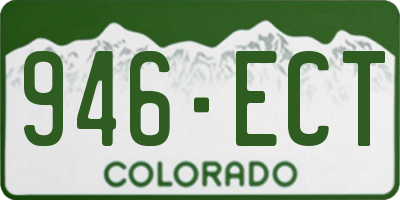CO license plate 946ECT