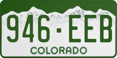 CO license plate 946EEB