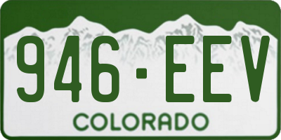 CO license plate 946EEV