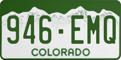 CO license plate 946EMQ
