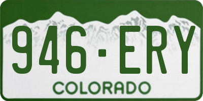 CO license plate 946ERY