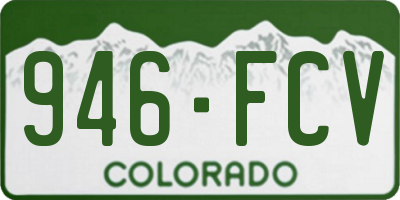 CO license plate 946FCV