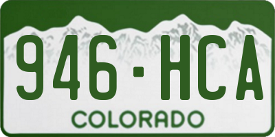 CO license plate 946HCA