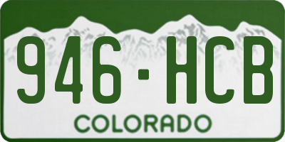 CO license plate 946HCB