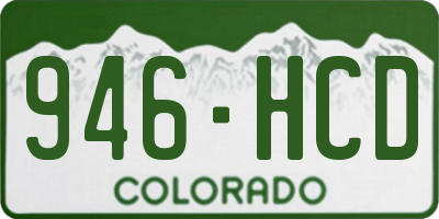 CO license plate 946HCD