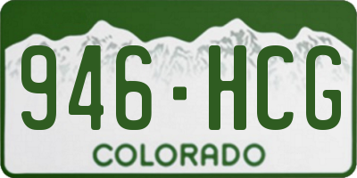 CO license plate 946HCG