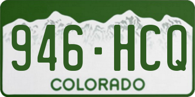 CO license plate 946HCQ