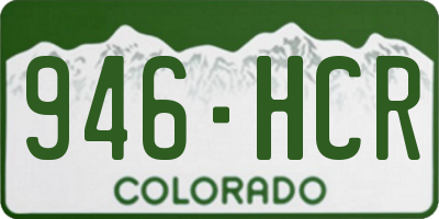 CO license plate 946HCR