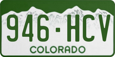 CO license plate 946HCV