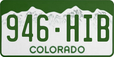 CO license plate 946HIB
