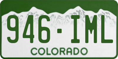 CO license plate 946IML