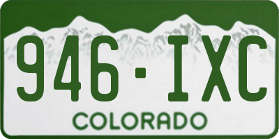 CO license plate 946IXC