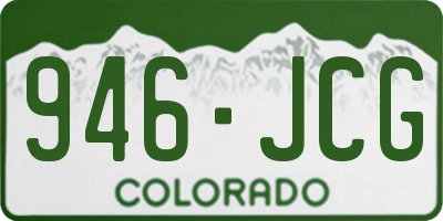 CO license plate 946JCG