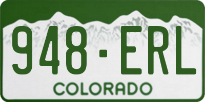 CO license plate 948ERL