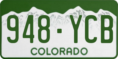 CO license plate 948YCB
