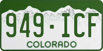 CO license plate 949ICF