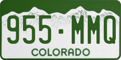 CO license plate 955MMQ
