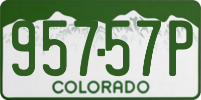 CO license plate 95757P