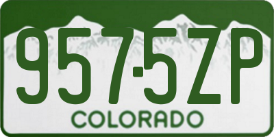 CO license plate 9575ZP