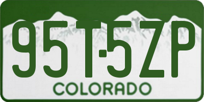 CO license plate 95T5ZP